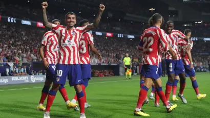 Atlético de Madrid goleó a Celta con una efectividad brutal