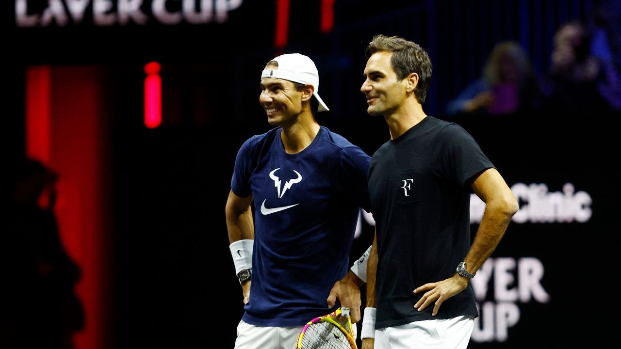 Rafa Nadal y Roger Federer juntos y listos para el adiós