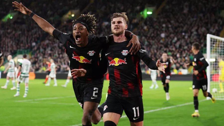 RB Leipzig derrotó a Celtic y dio un paso a octavos en la Champions League