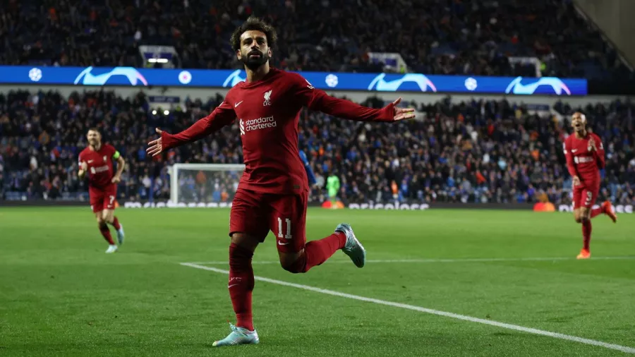 Hat-trick histórico de Mohamed Salah en la Champions League frente a Rangers