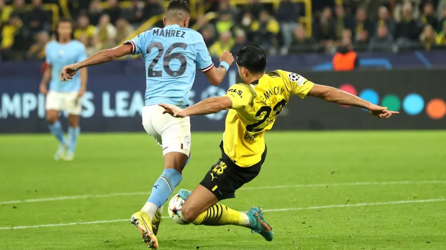 Riyad Mahrez, el villano de Manchester City frente a Borussia Dortmund