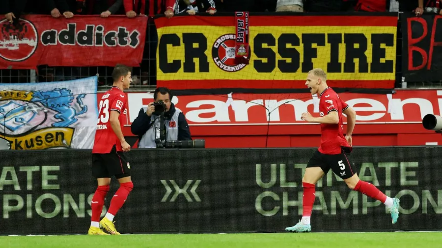 Bayer Leverkusen goleó y terminó con el liderato de Union Berlin en la Bundesliga