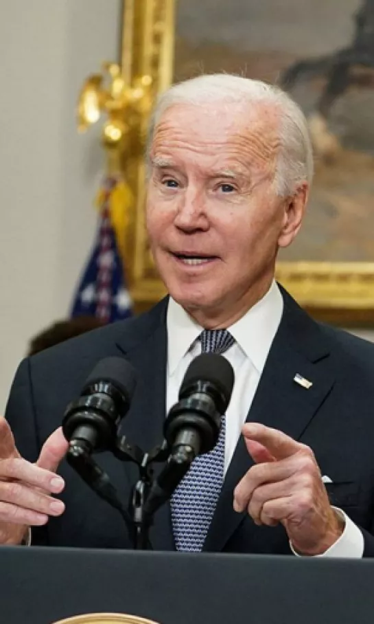 El presidente Joe Biden alentó al equipo de Estados Unidos