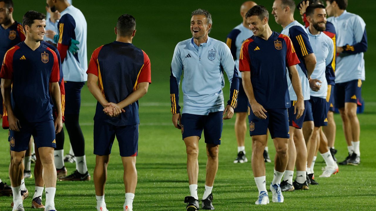 Por primera vez, la Selección Española entrenó con sus 26 convocados