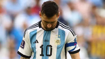 El desastroso debut de Argentina en la Copa del Mundo a través del rostro de Lionel Messi
