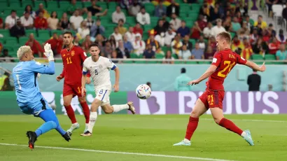 Dani Olmo anotó el gol 100 de la Selección Española en la Copa del Mundo