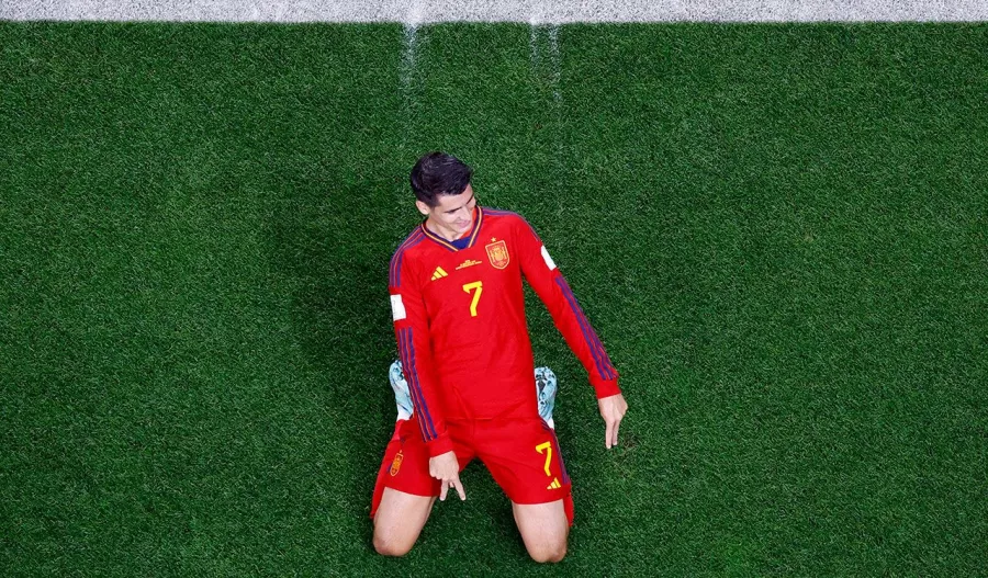 Toda España celebra el gol 30 de Álvaro Morata
