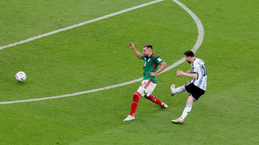 Gol de Lionel Messi sobre México