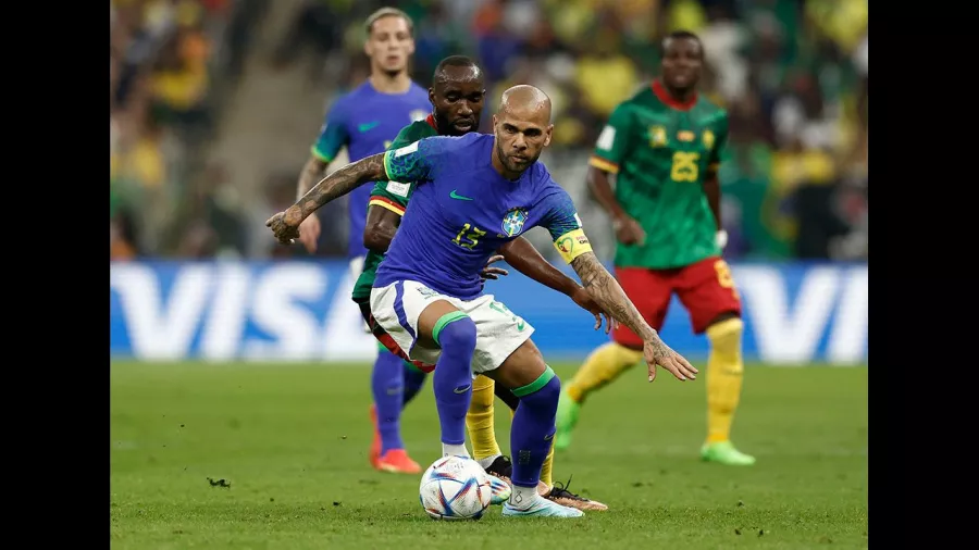 ¡De Pumas para el mundo! Así fue el primer partido de Dani Alves con Brasil en Catar 2022