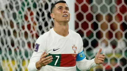 Vaya que Cristiano Ronaldo sufrió el partido contra Corea del Sur
