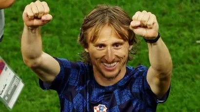 Luka Modric y el gran festejo de Croacia