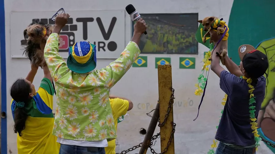 En Brasil apoyaron con todo a la 'verdeamarela'