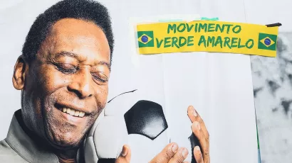 Pelé, siempre 'presente' para acompañar a Brasil
