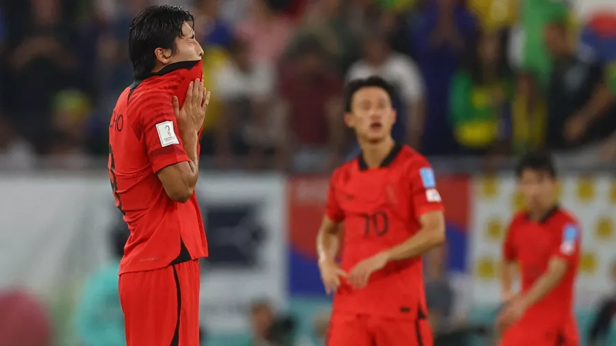 Cuando vas perdiendo 4-0 y todavía falta todo el segundo tiempo: así Corea del Sur