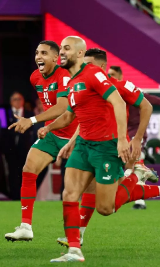 Marruecos clasificó por primera vez a cuartos y es el primer equipo árabe en lograrlo