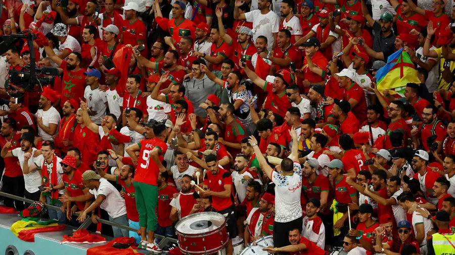 Afición de Marruecos, verdadera protagonista en la eliminatoria ante a España