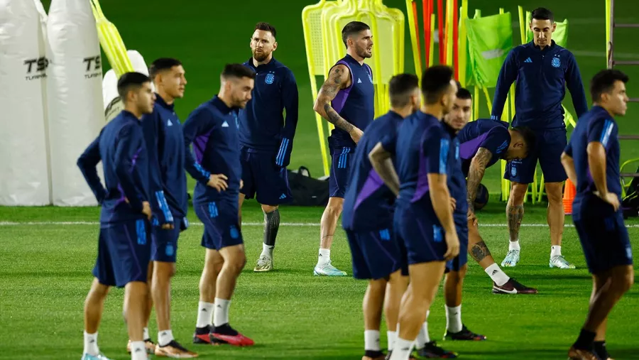 El último entrenamiento de Argentina antes de Croacia