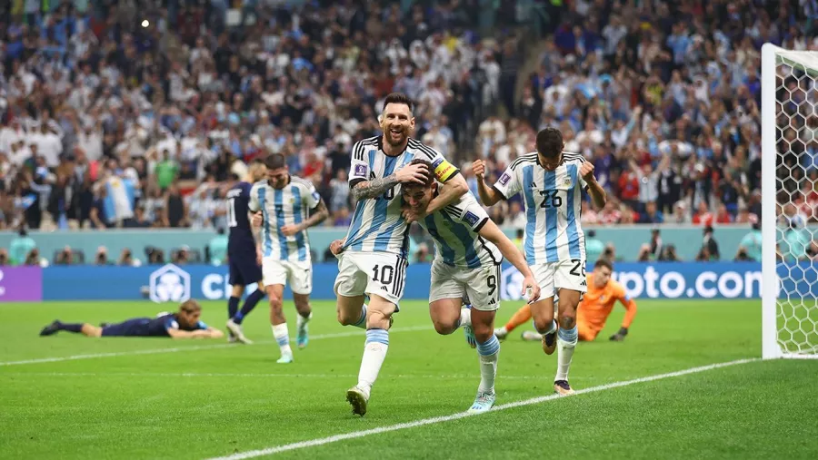 Argentina, con pie y medio en la final con este gol de Julián Álvarez