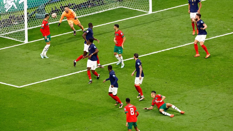 Marruecos estuvo cerca de marcar el gol del Mundial