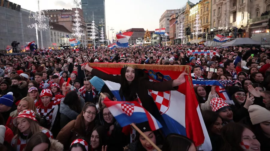 Croacia recibió con honores a sus 'Vatreni'