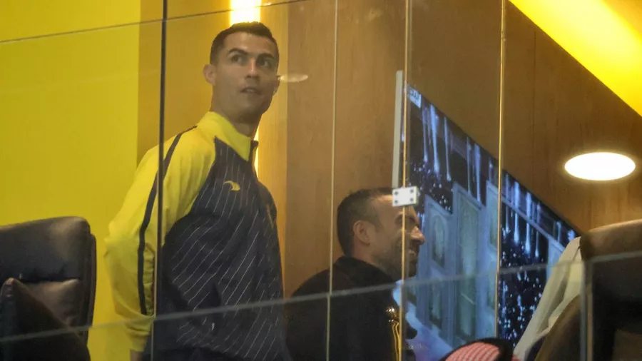 Cristiano Ronaldo presenció el juego del Al-Nassr y 'robó cámara'