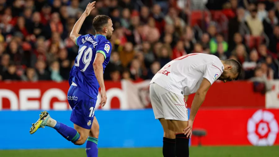 Sevilla salió de la zona de descenso en La Liga tras vencer a Getafe