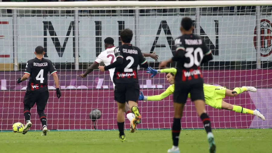 Torino eliminó a Milan de la Coppa Italia con 10 hombres en tiempo extra