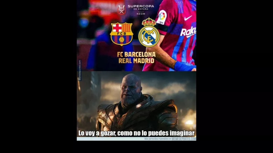 Los memes celebran la Supercopa de España que Barcelona le ganó a Real Madrid