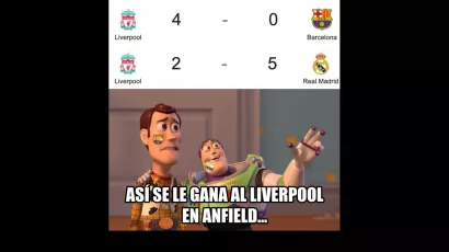 Hasta los memes celebran la goleada del Real Madrid ante Liverpool en Champions League