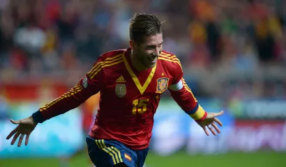 Gol 10 con la Selección de España. 8 septiembre 2014 1-0 Macedonia del Norte