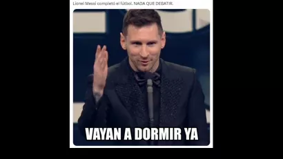 Los memes traen la diversión del premio The Best de Lionel Messi
