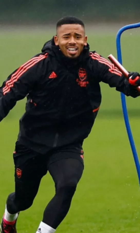 Gabriel Jesus vuelve a los entrenamientos con el Arsenal