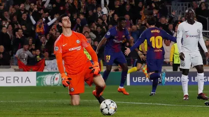 Derrota: Barcelona 3-0 Chelsea, octavos de final vuelta (14/4/2018)
