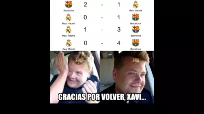 Lluvia de memes tras otra victoria del Barcelona sobre el Real Madrid en El Clásico
