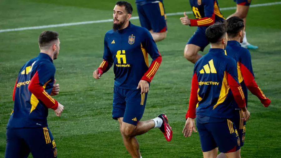 Borja Iglesias en su segundo llamado a la Selección Española