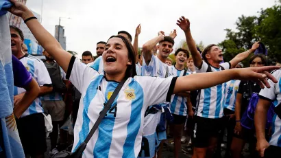 Miles de argentinos se unieron a la celebración de la albiceleste