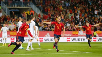 Dani Olmo anotó el primer gol de España con Luis de la Fuente al frente