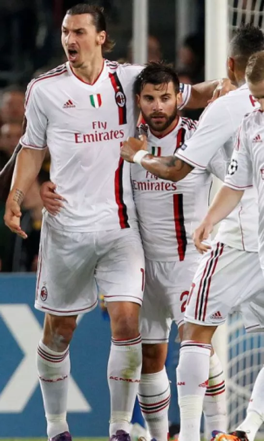 Zlatan Ibrahimovic vivió la última eliminatoria de Milan en cuartos de la Champions League