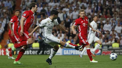 Real Madrid 4-2 Bayern Munich: Cuartos de final, vuelta, abril de 2017. Ingresó en el minuto 64, anotó en el 112’.