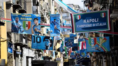 Nápoles se prepara para la gran celebración del 'Scudetto'