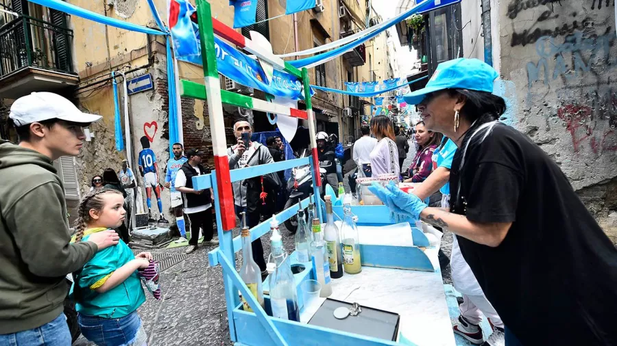 Nápoles se prepara para la gran celebración del 'Scudetto'