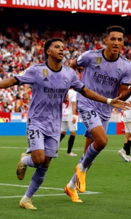 Un doblete de Rodrygo le da el triunfo a Real Madrid en Sevilla
