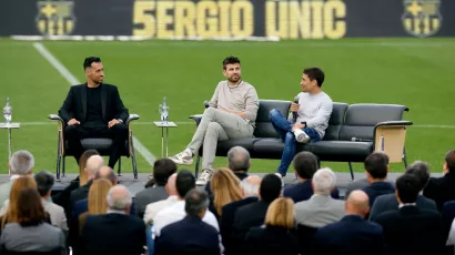 Sergio Busquets tuvo un emotivo acto de despedida en el Camp Nou