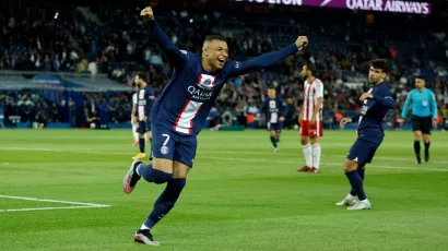 3. Kylian Mbappé | Paris Saint-Germain | Ligue 1 | 29 goles / 58 puntos 
