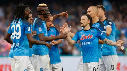 6. Napoli: 16 jugadores, valor en el mercado: 24 millones de euros.
