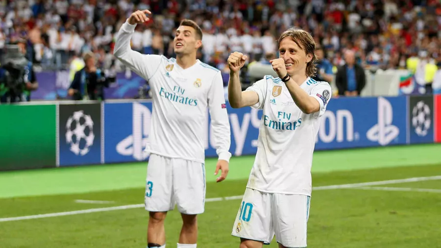 2017/18, Real Madrid 3-1 Liverpool: Luka Modric, 1 gol (fase de grupos) y 1 asistencia (fase de grupos) y Mateo Kovacic, 1 asistencia (fase de grupos).
