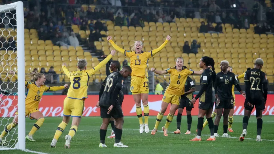 Suecia remontó y marcó distancia con Sudáfrica en el Mundial Femenino