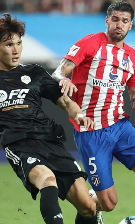 El Atlético de Madrid perdió contra las estrellas de Corea