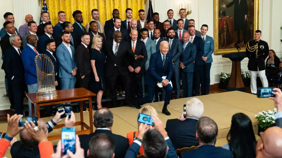 Los Astros fueron la visita de lujo en la Casa Blanca