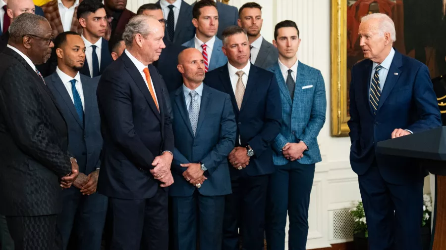 Los Astros fueron la visita de lujo en la Casa Blanca
